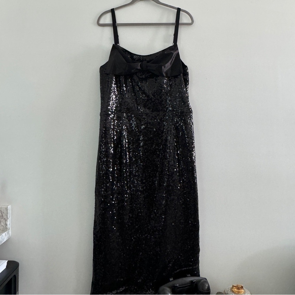 NWT black sequined Malibu dress Elle rebel size 2x
